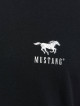 Чоловіча чорна футболка Mustang Regular Fit з лого-принтом