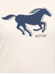Жіноча бежева футболка Mustang з принтом, приталений крій Slim Fit