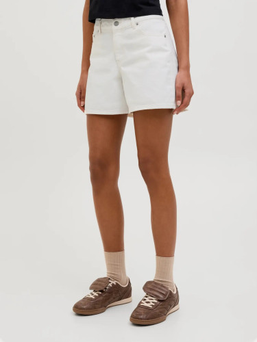 Білі джинсові шорти Relaxed Fit середньої довжини для жінок