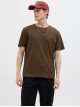 Чоловічі коричневі базові футболки Regular Fit від Jack Jones