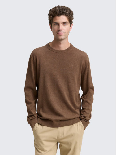 Чоловічий коричневий светр Tom Tailor - стильно і комфортно
