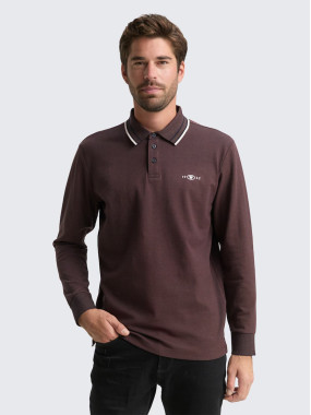 Поло Regular Fit коричневого кольору Tom Tailor для чоловіків