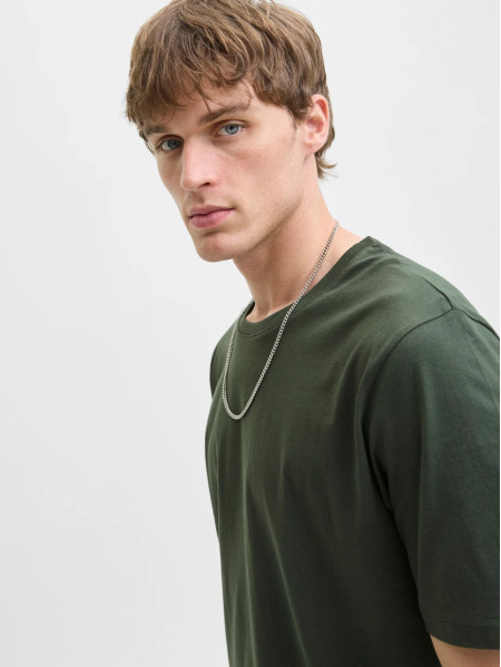 Базові зелені футболки Regular Fit від Jack Jones для чоловіків Базові зелені футболки Regular Fit від Jack Jones для чоловіків
