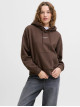 Худі Relaxed Fit коричневого кольору з принтом для жінок