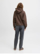 Худі Relaxed Fit коричневого кольору з принтом для жінок