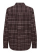 Жіноча сорочка в клітинку чорна Only Regular Fit