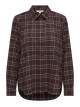 Жіноча сорочка в клітинку чорна Only Regular Fit